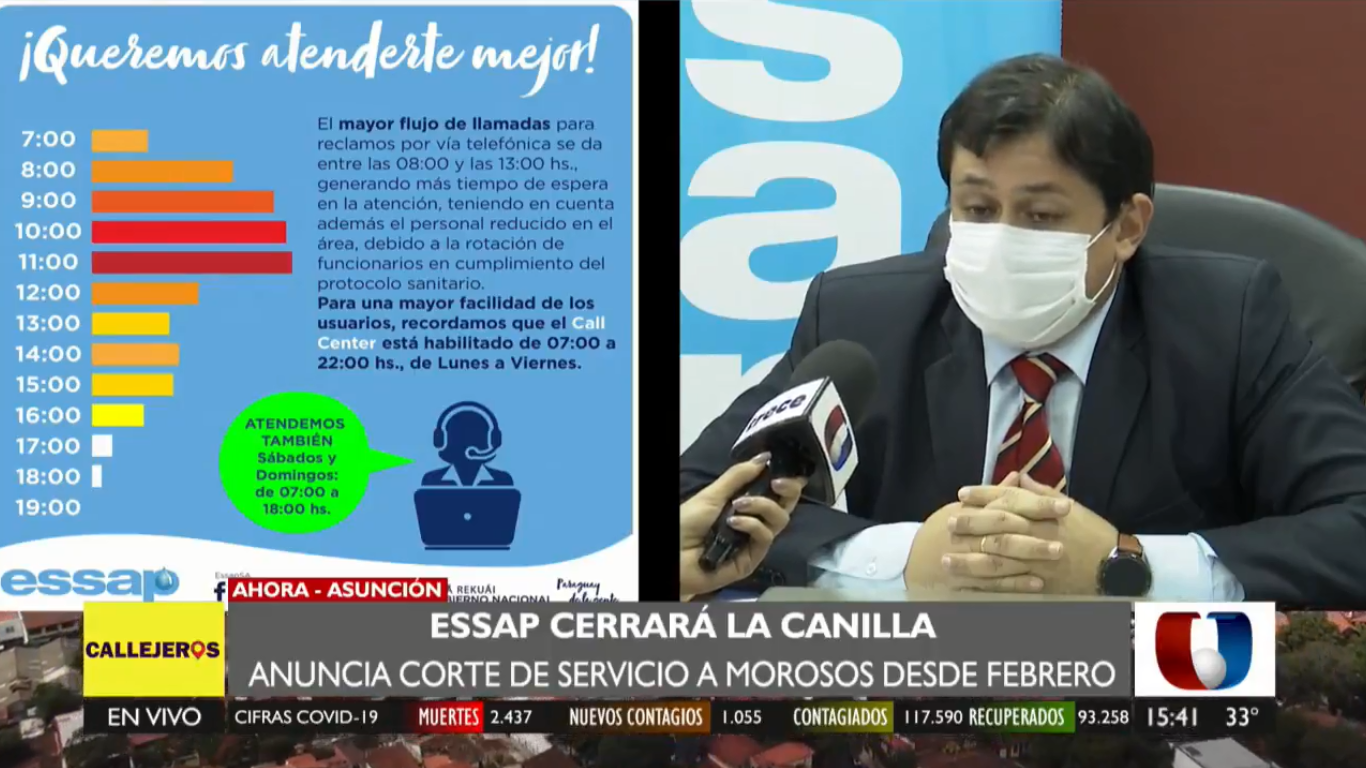 Desde febrero, Essap cerrará la canilla a morosos