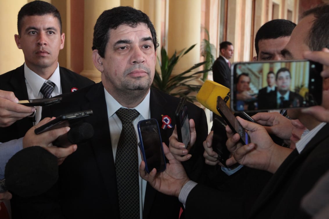 El vicepresidente de la República, Hugo Velázquez dió positivo al Covid-19. Foto: Agencia IP.