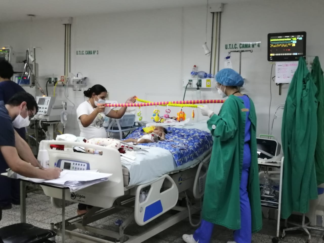 Bebé con AME fue sometido a asistencia respiratoria no invasiva