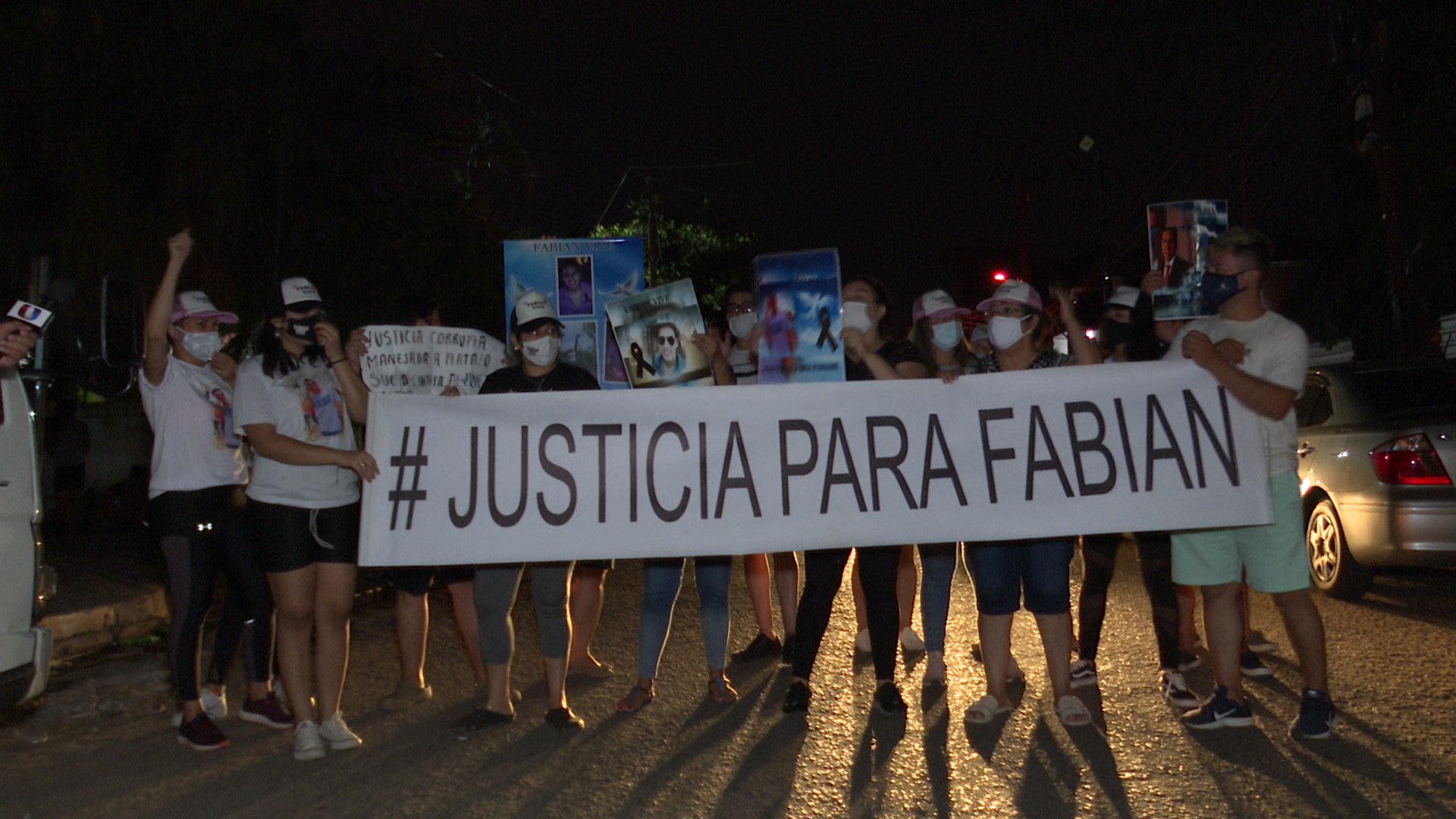 Familiares de Fabián Marín reclaman justicia. Foto: captura de pantalla.
