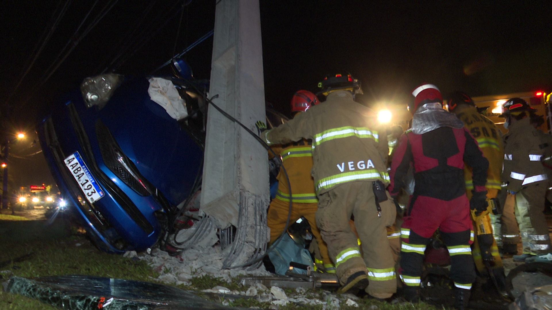 Trágico accidente en la ruta Luque - Areguá. Foto: captura de pantalla.