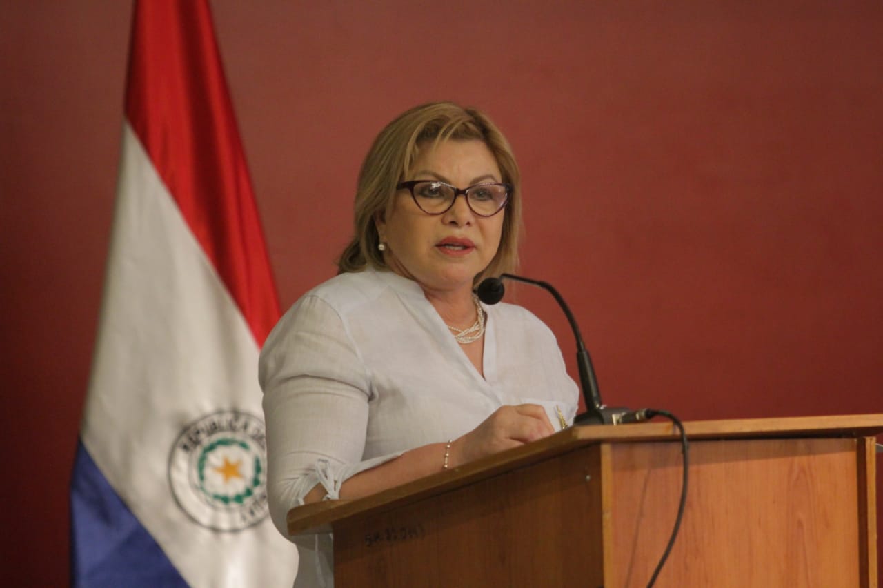 Nilda Romero, ministra de la Mujer. Foto: Agencia IP.