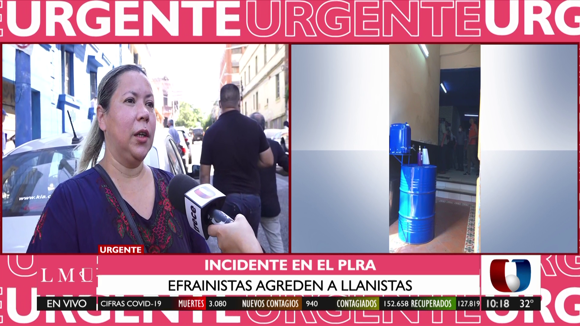 Natalia Arias, referente del movimiento liberal, agredida por Stiben Patrón. Foto: captura de pantalla.