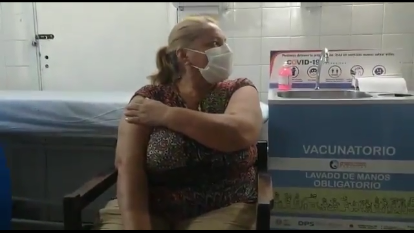 Isidora Ortega, funcionaria administrativa del hospital de Lambaré. Foto: Captura de video