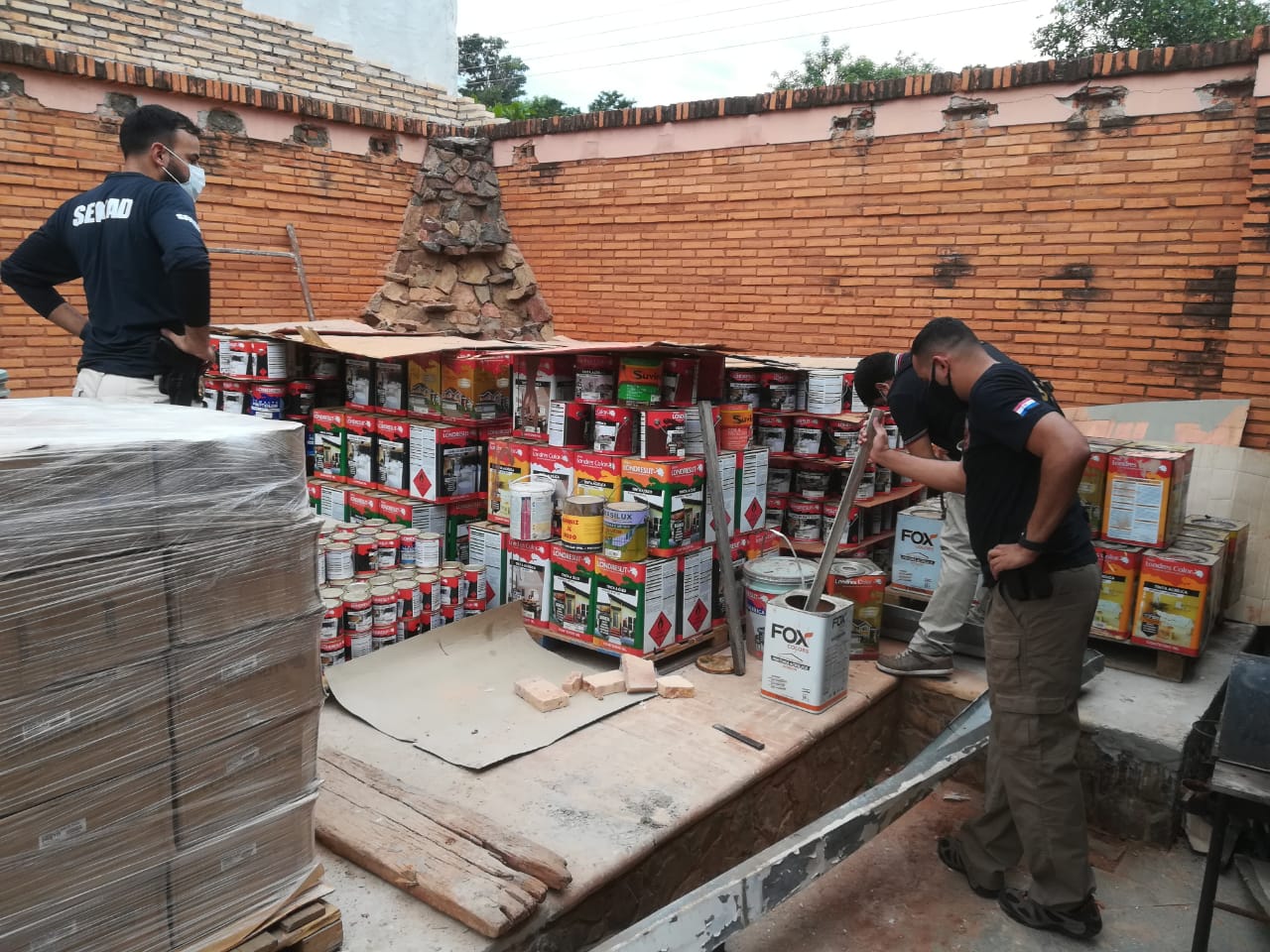Una de las firmas allanadas es Pinturas Tupa S.A.
