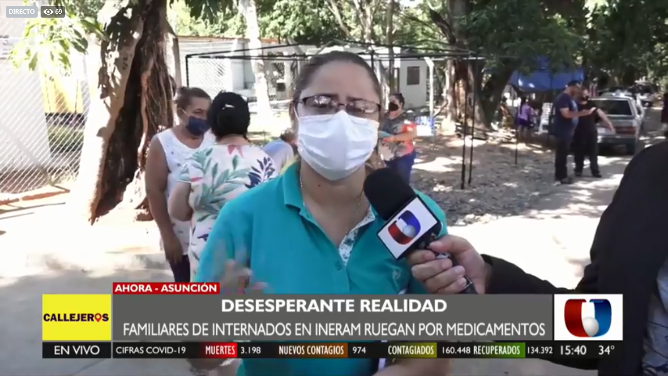 Familiares de pacientes hospitalizados por covid en el Ineram están desesperados