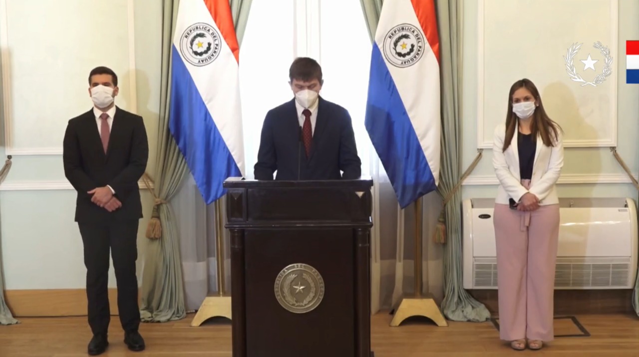 Nuevos cambios anunciados de forma oficial en el gabinete de Mario Abdo. Foto: captura de pantalla.