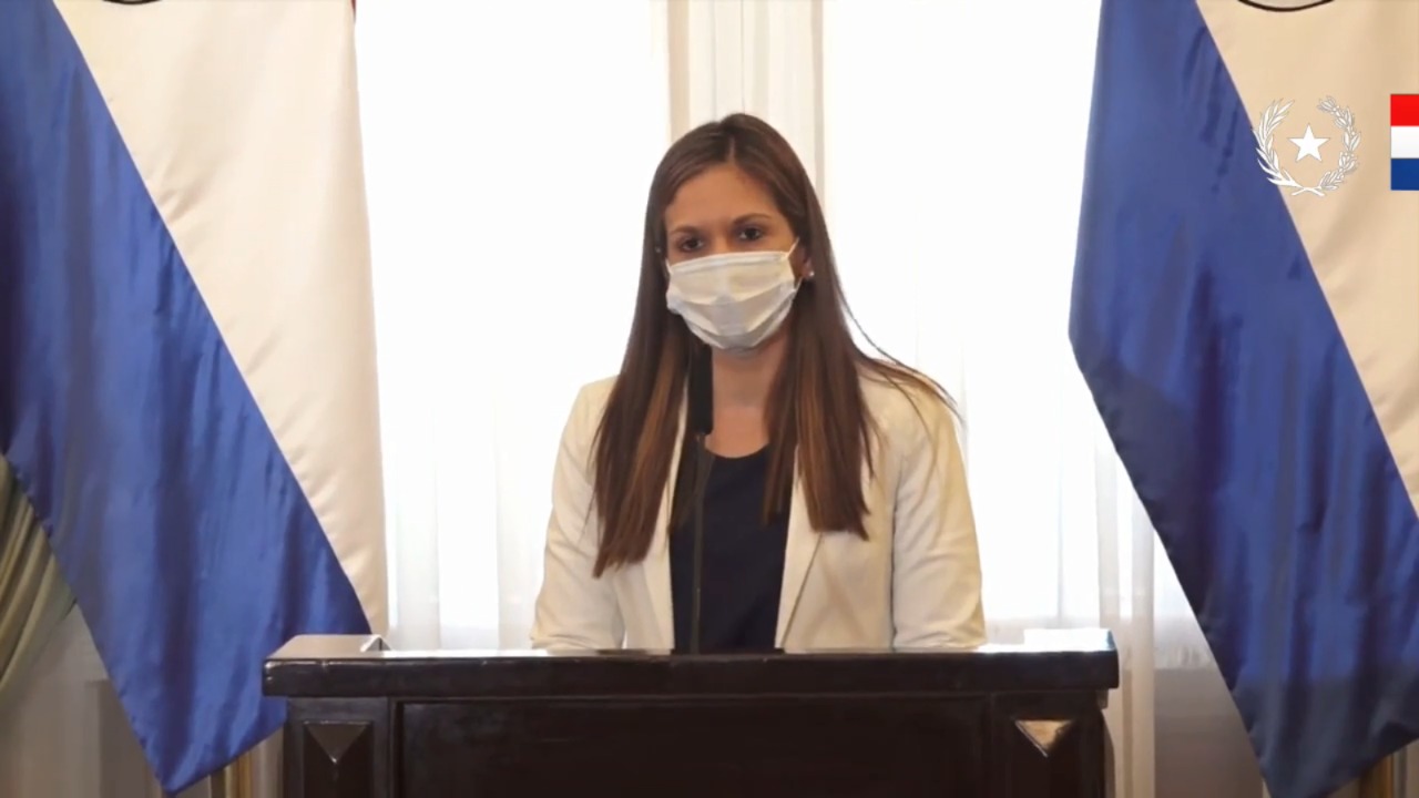 Carmen Marín, secretaria de la Unidad de Gestón de la Presidencia. Foto: captura de pantalla.