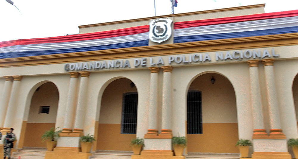 Fachada de la Comandancia de la Policía Nacional. Foto: Agencia Ip.