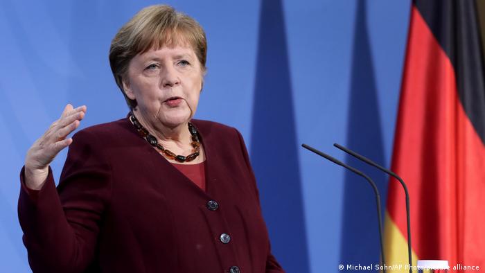 Angela Merkel, canciller alemana. Foto: DW.