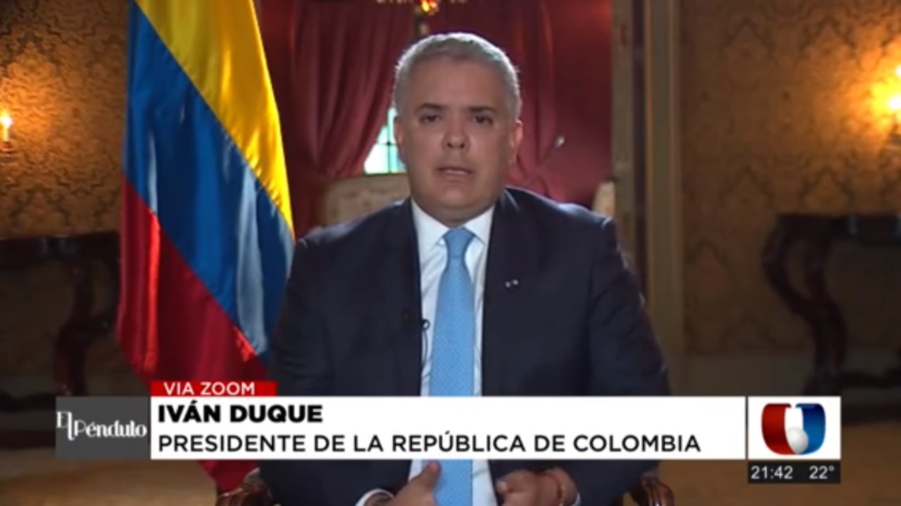 Iván Duque, presidente de Colombia, valora gestión de Abdo durante la pandemia