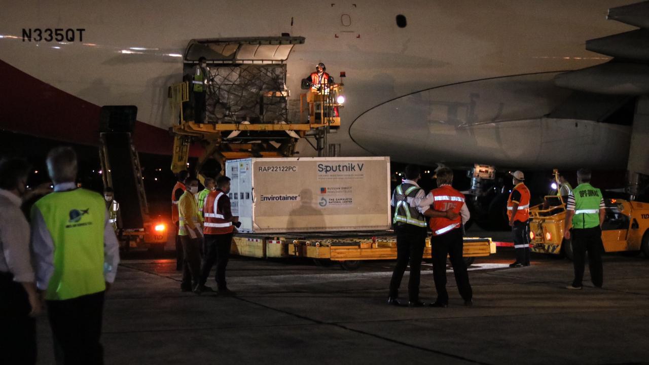 Un lote más de vacunas Sputnik V con 20 mil dosis ya se encuentran en el país. Foto: Ministerio de Salud.