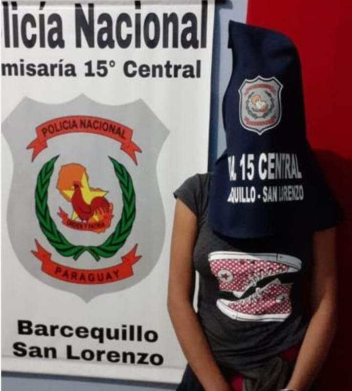 María Celeste Silva Leguizamón, guarda reclusión en la Comisaría 15. Foto: gentileza.