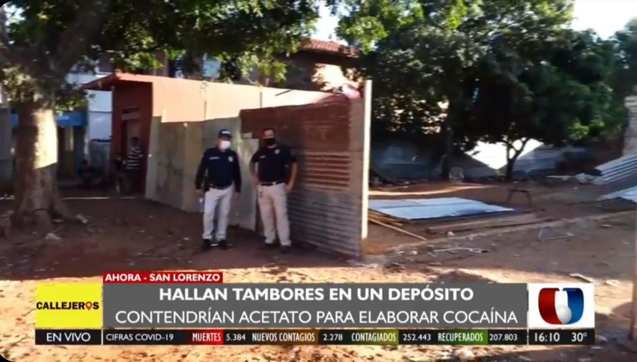 El allanamiento se llevó a cabo en un depósito ubicado en la ciudad de San Lorenzo