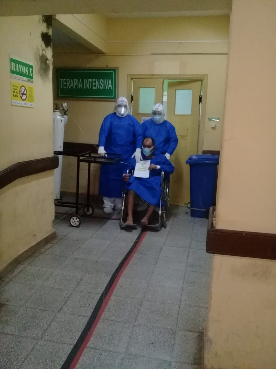 Don Joel Oviedo fue dado de alta de la Unidad de Terapia Intensiva. Foto: gentileza.