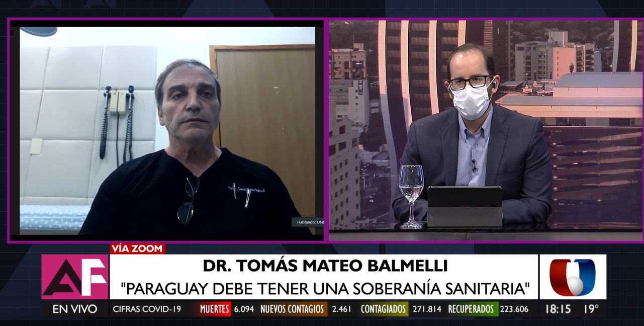 Dr. Tomás Mateo Balmelli. Foto: captura de pantalla.