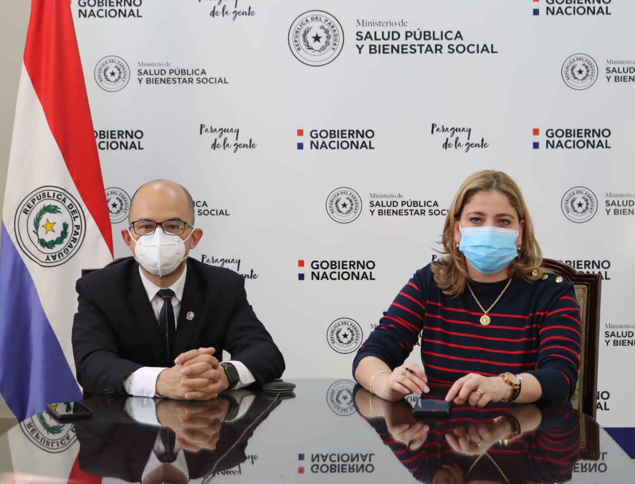 Conferencia de prensa del Ministerio de Salud. Foto: gentileza.