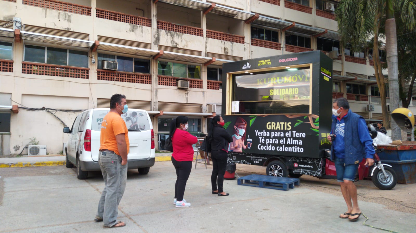 Kurumóvil solidario: aporte de Santa Margarita S.A. para héroes de blanco. Foto: Gentileza.