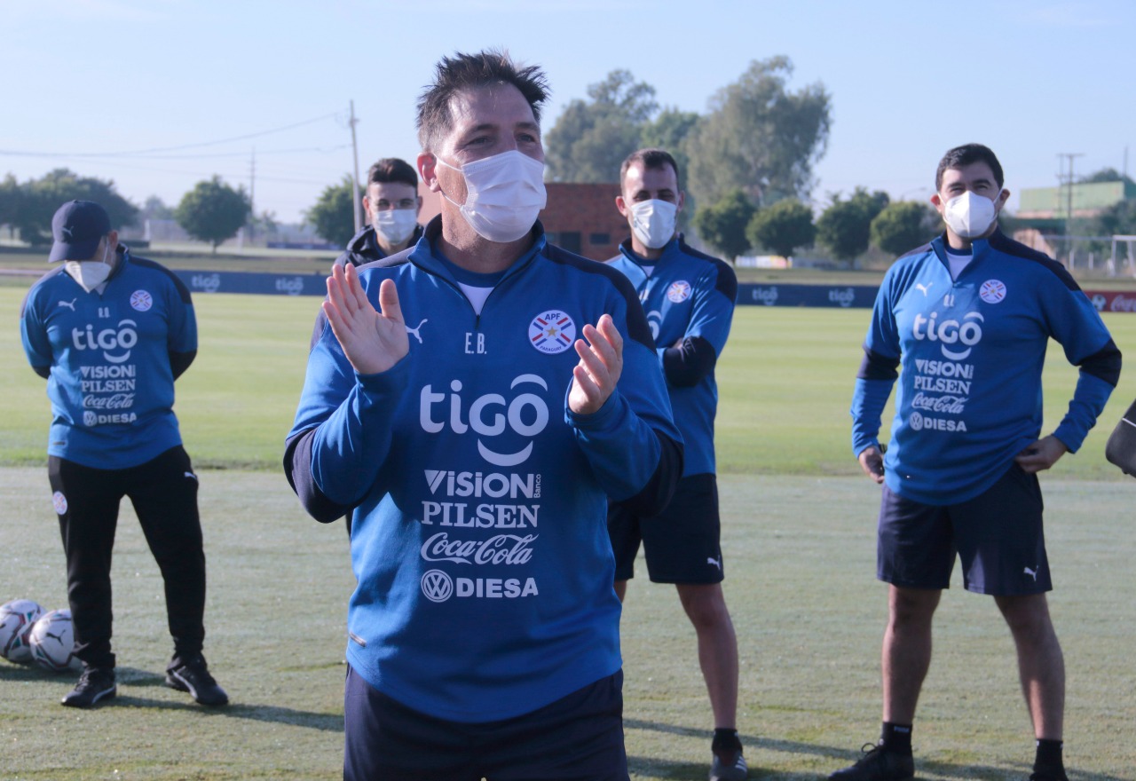 Eduardo Berizzo, director técnico de la Selección Paraguaya. Foto: APF.