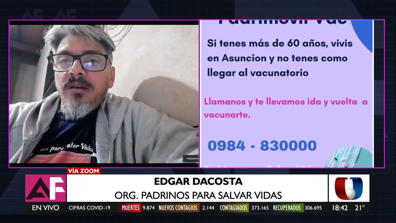 Édgar Dacosta, propulsor de la iniciativa solidaria