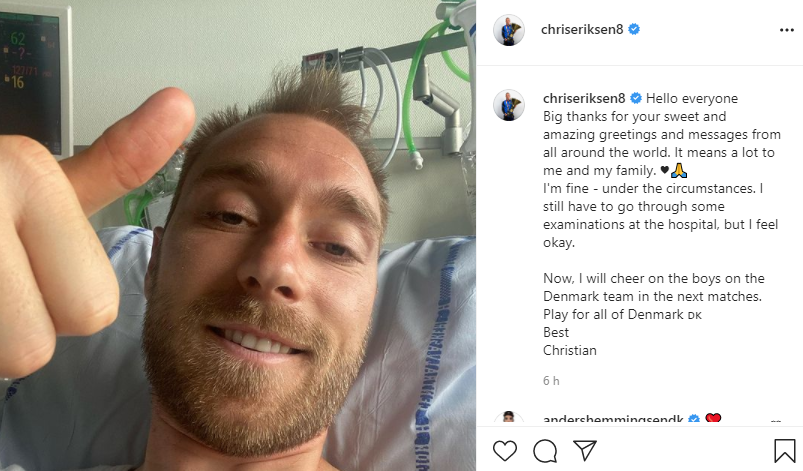 Christian Eriksen, seleccionado danés.