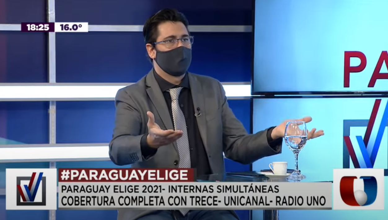 Caio Manhanelli, analista político. Foto: Captura Unicanal.