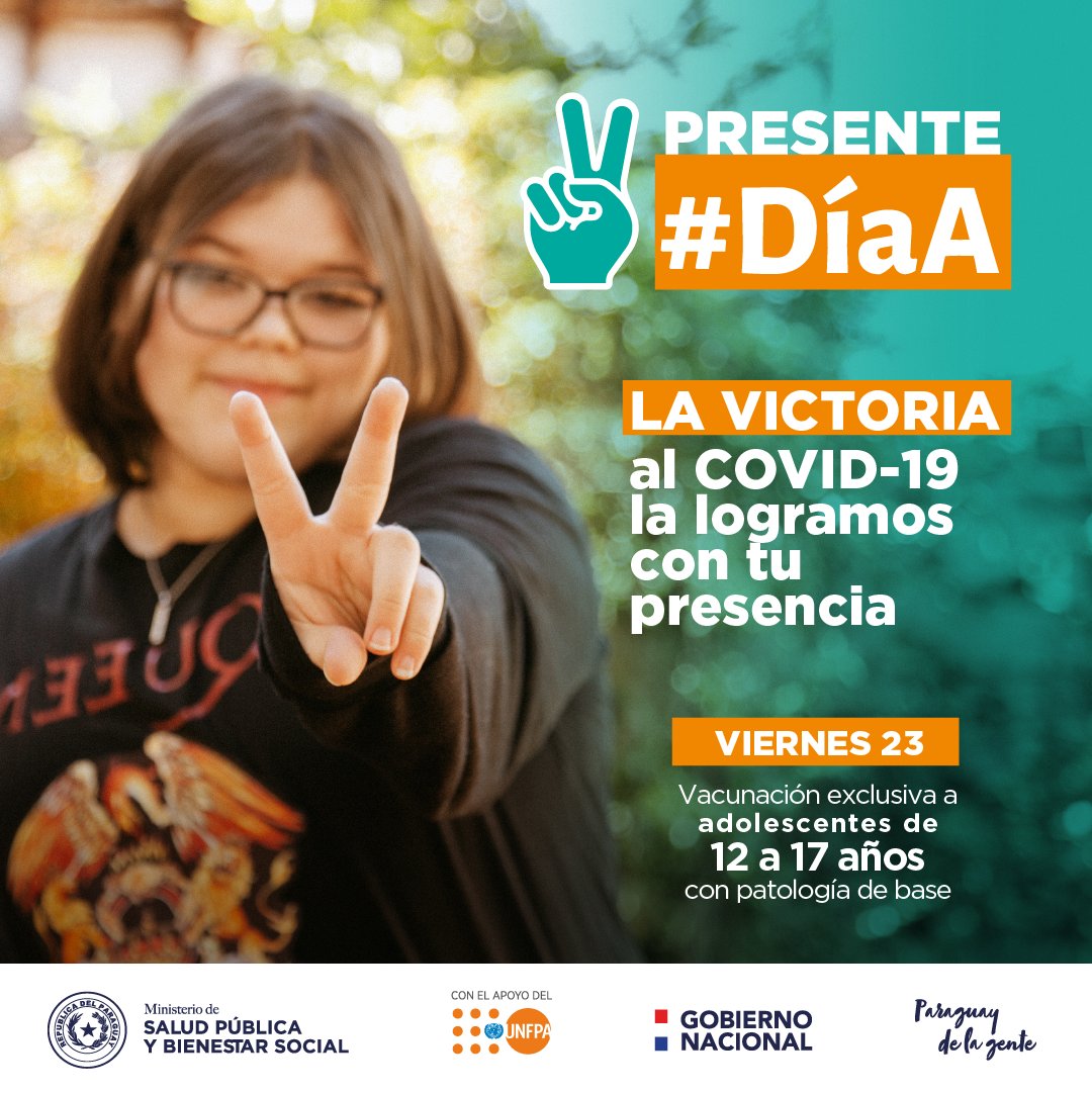 Adolescentes con factores de riesgo serán inmunizados en jornada exclusiva. Foto: MSP.