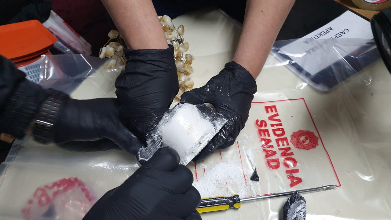 Incautan cocaína con destino a Reino Unido, Tailandia y Australia. Foto: gentileza.