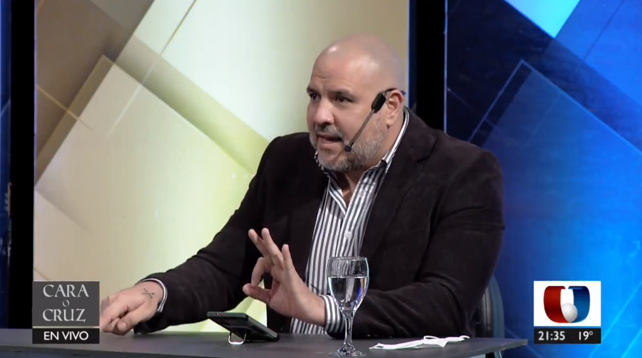 Dr. Carlos Morínigo en Cara o Cruz. Foto: captura de pantalla.
