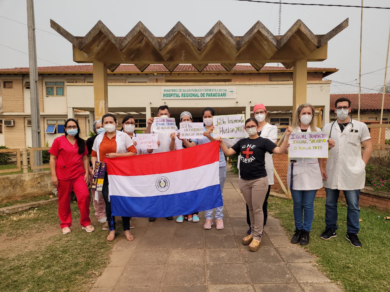 Médicos de todo el país se manifiestan. Foto: Sinamed.