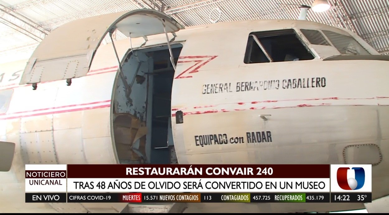 Tras 48 años de abandono, el Convair CV-240 será convertido en un museo