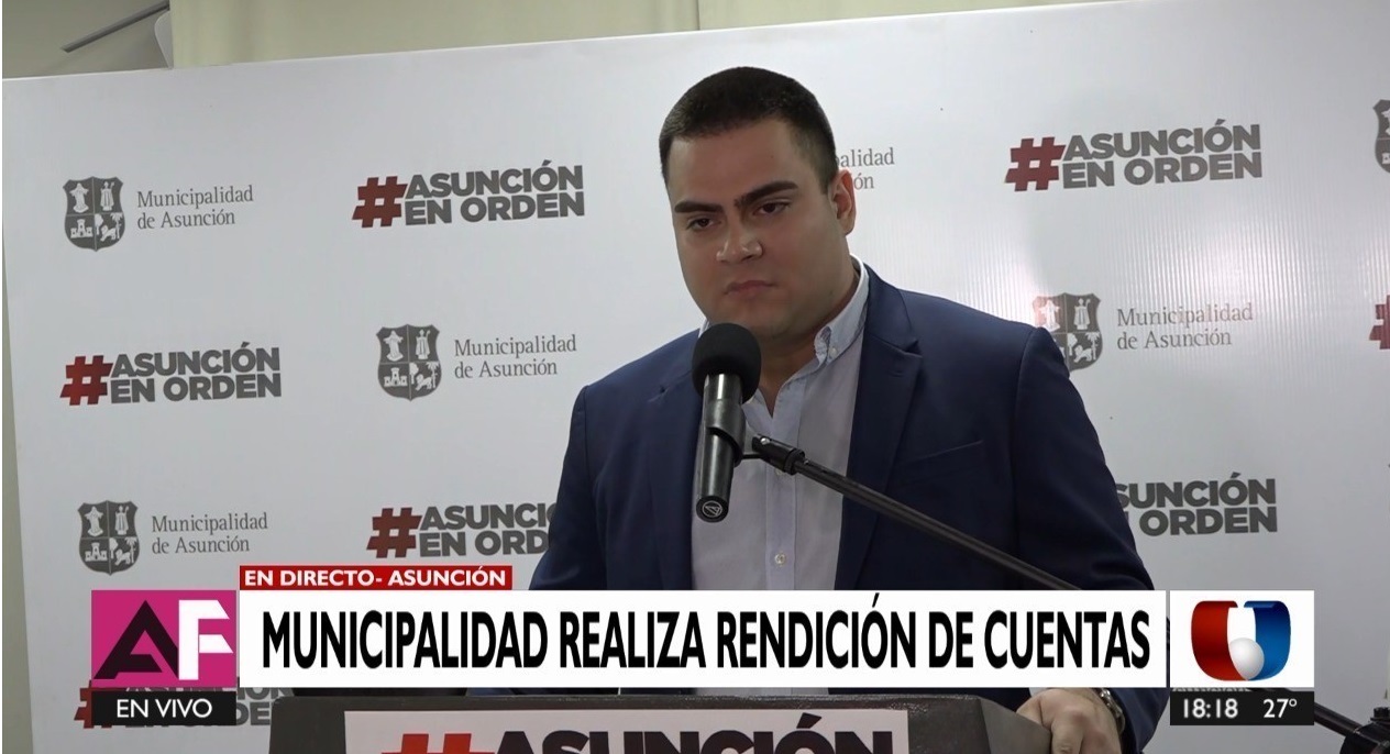 Wilfrido Cáceres, director de Administración y Finanzas de la Municipalidad. Foto: captura de video