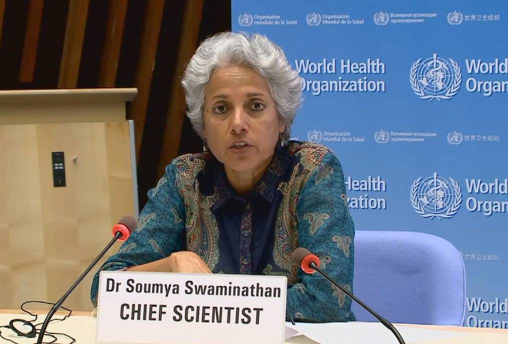 Soumya Swaminathan, jefa científica de la OMS. Foto: gentileza.