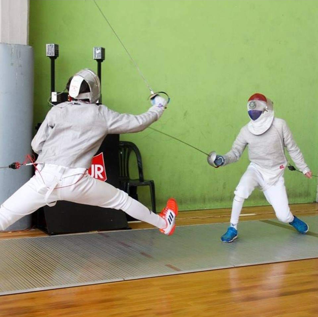 Competencia de Juan Pablo Pérez en el Sudamericano de Esgrima 2021. Foto: gentileza.