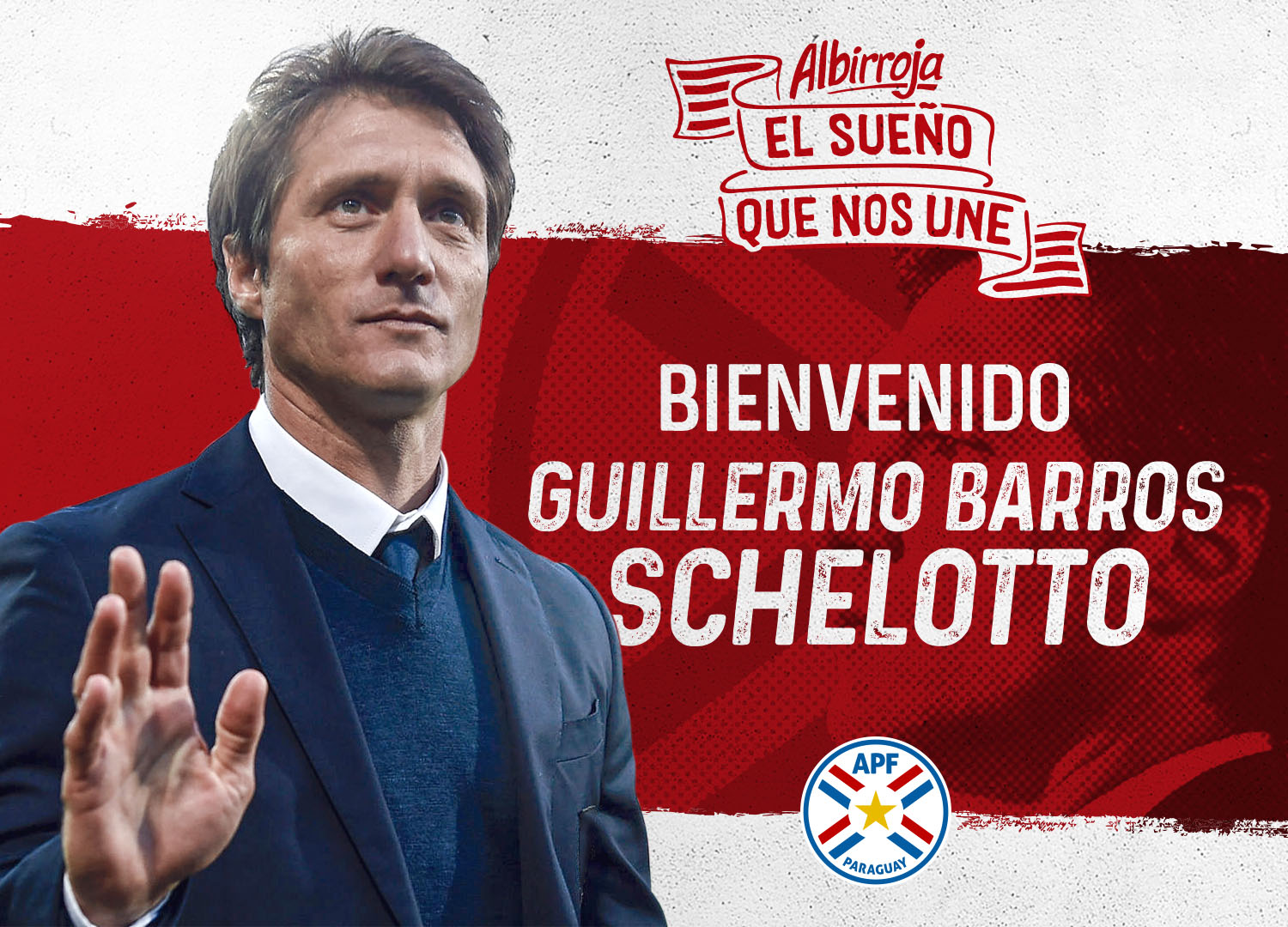 Guillermo Barros Schelotto fue confirmado como nuevo DT de la Albirroja. Foto: APF.