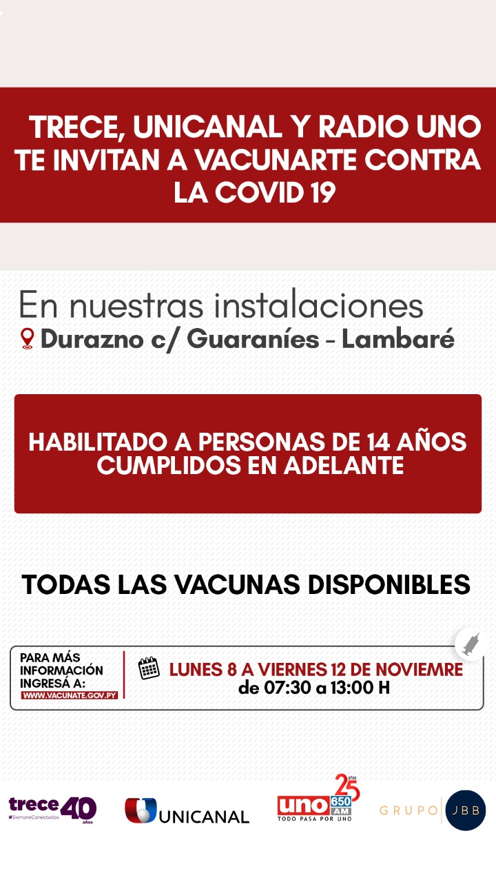 ¡Buenas noticias!: desde este lunes habrá vacunación anticovid en Unicanal y Trece