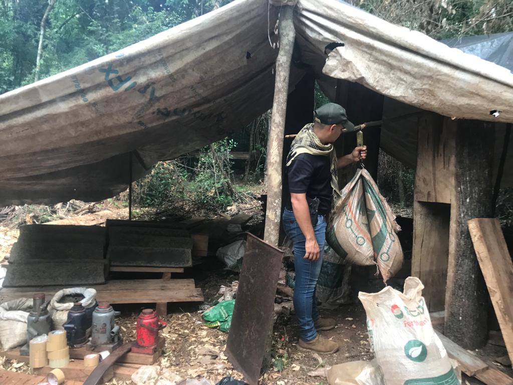 SENAD detecta 250 kilos de marihuana ‘lista’ en Parque San Rafael. Foto: gentileza.