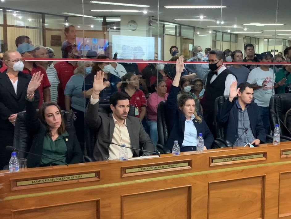 Banca de concejales de PPQ. Foto: gentileza.