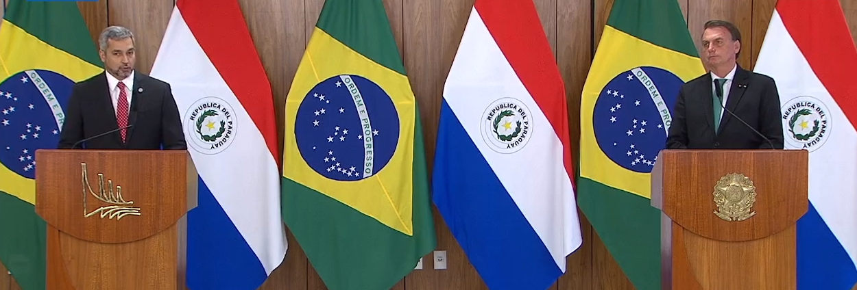 Mario Abdo Benítez se reunió este miércoles con Jair Bolsonaro