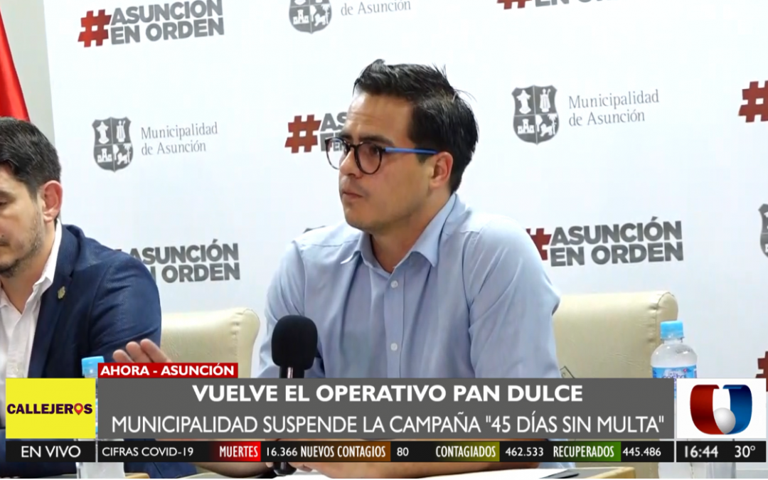 Municipalidad de Asunción levanta campaña «45 días sin multa»