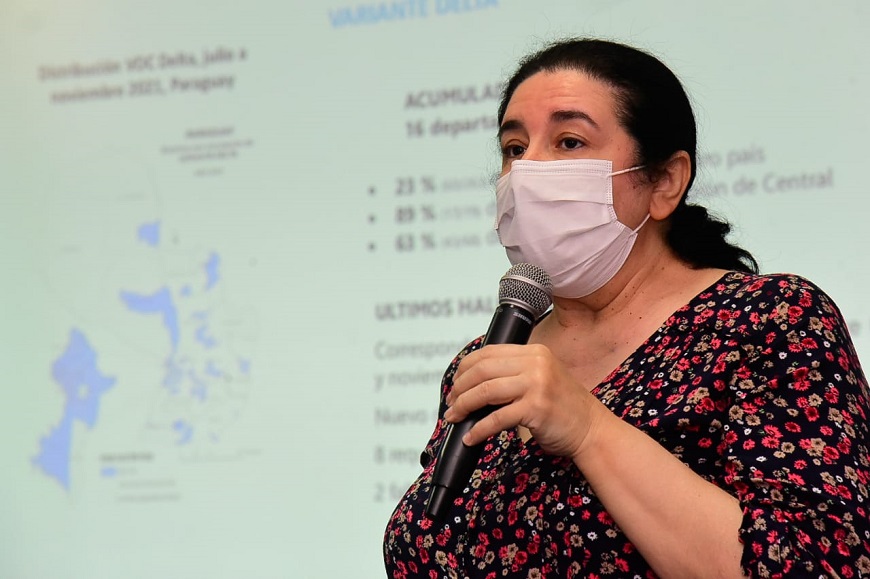 Dra. Sandra Irala, directora general de Vigilancia de la Salud. Foto: gentileza.