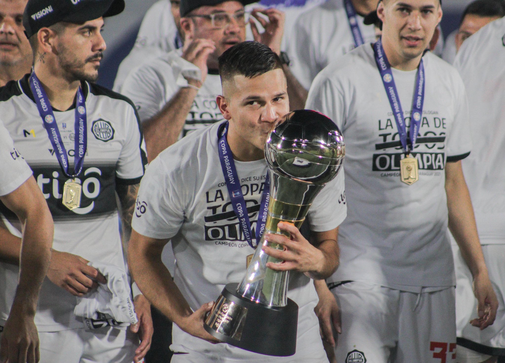 Hugo Quintana, campeón de la Copa Paraguay con Olimpia