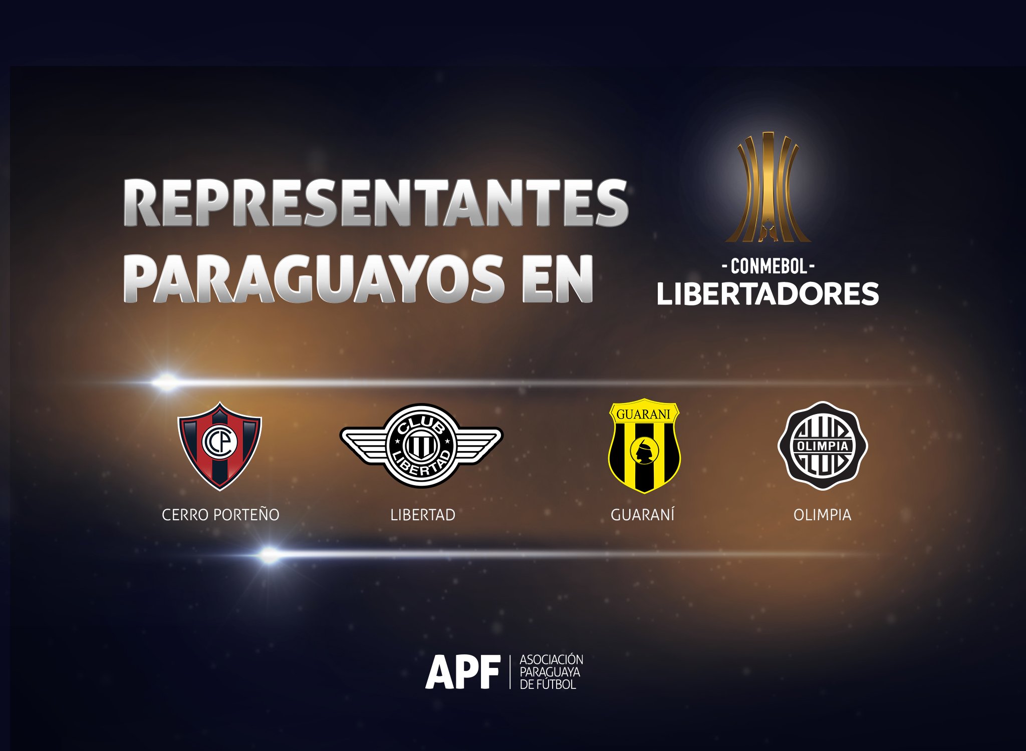 Estos son los equipos paraguayos clasificados a la Libertadores 2022.