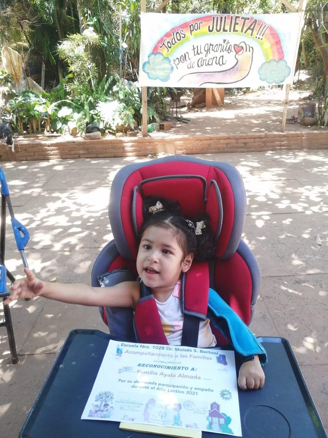 "Todos por Julieta": niña con parálisis cerebral necesita ayuda