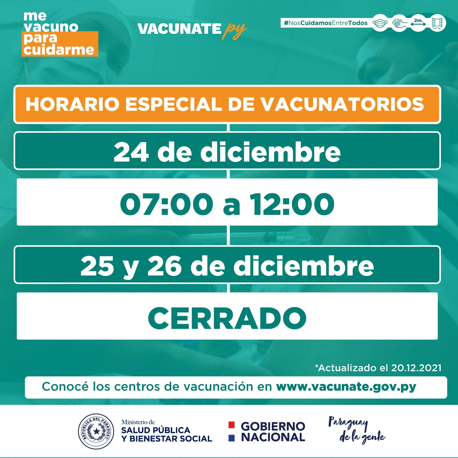 Vacunatorios anticovid permanecerán cerrados este fin de semana