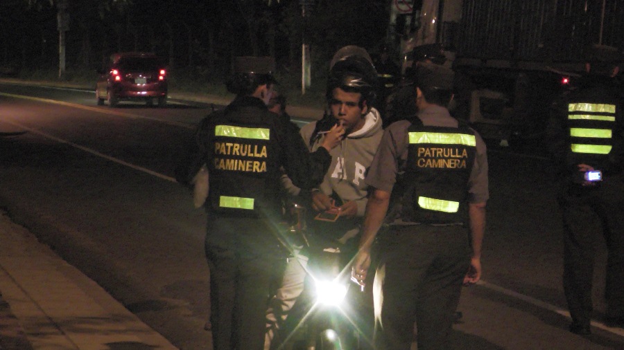 Multan a más de 250 conductores alcoholizados durante el fin de semana. Foto: Agencia IP.