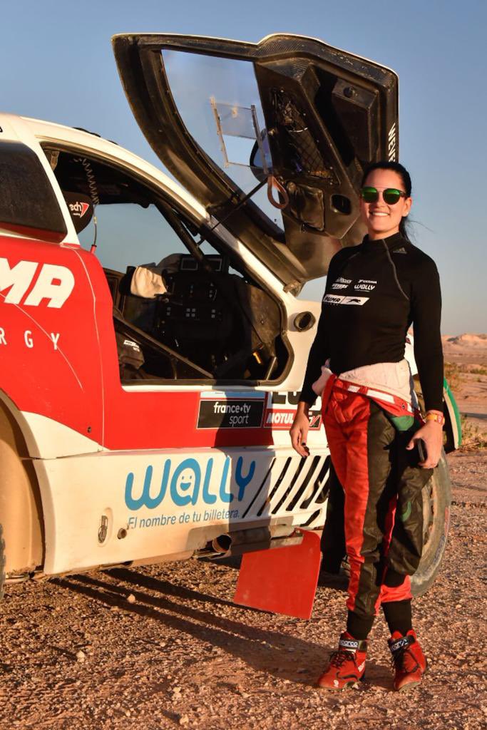 Orgullo: Andrea Lafarja culminó el Rally Dakar en Arabia Saudita