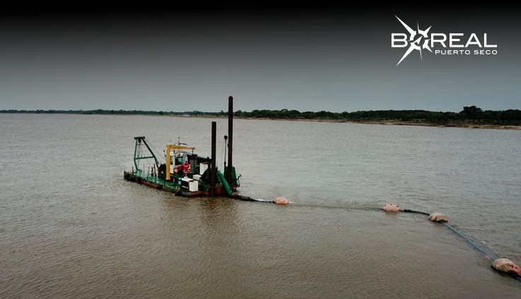 Dragado del río Paraná: MOPC adjudicó a dos empresas. Foto: MOPC