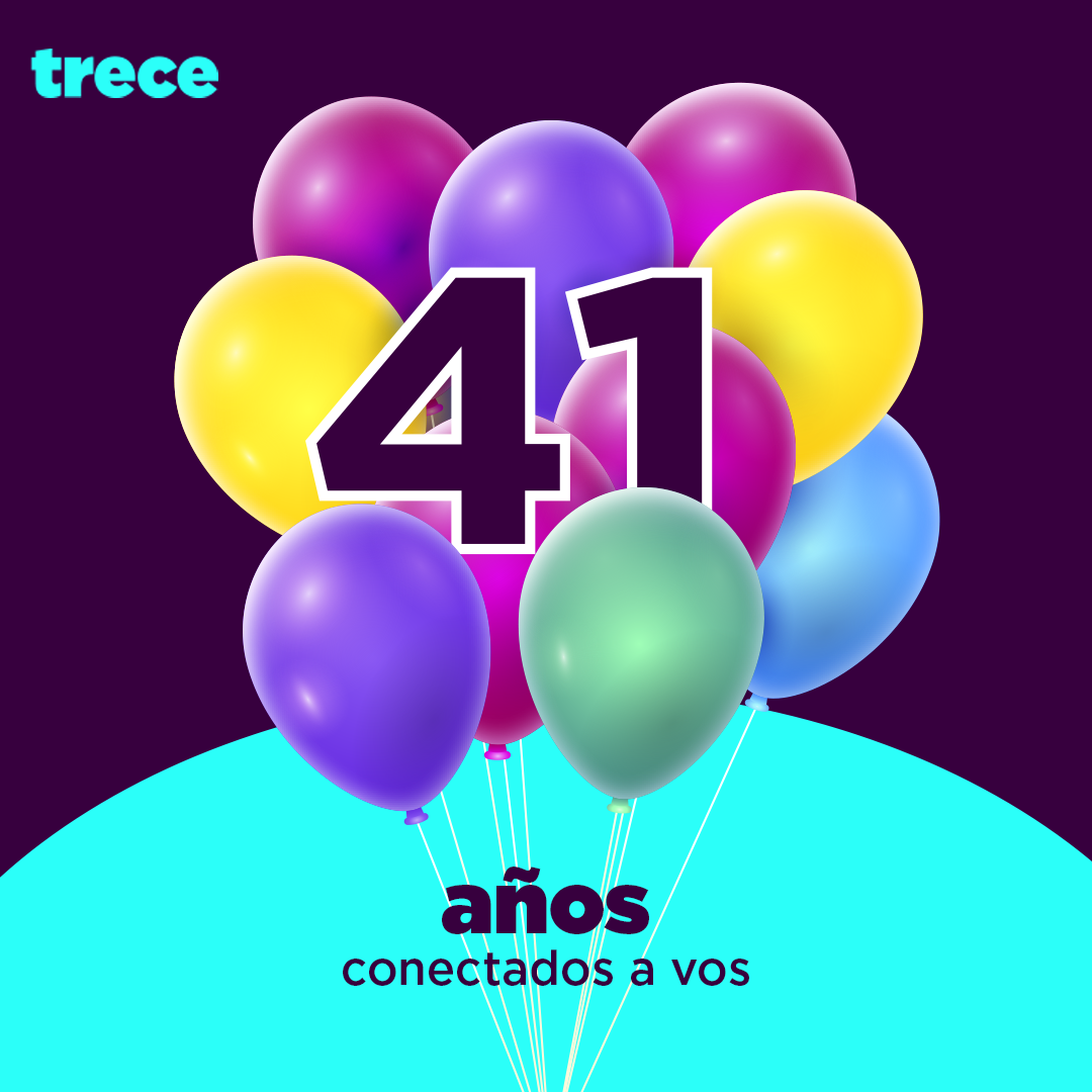 Trece cumple 41 años, siempre conectados a sus televidentes.
