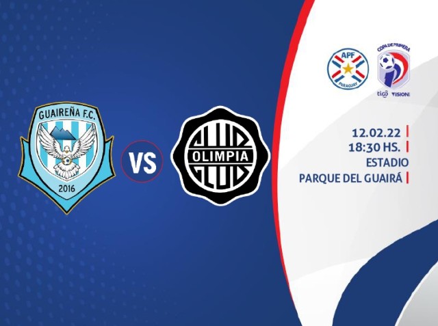Olimpia visita a Guaireña en Parque este sábado.